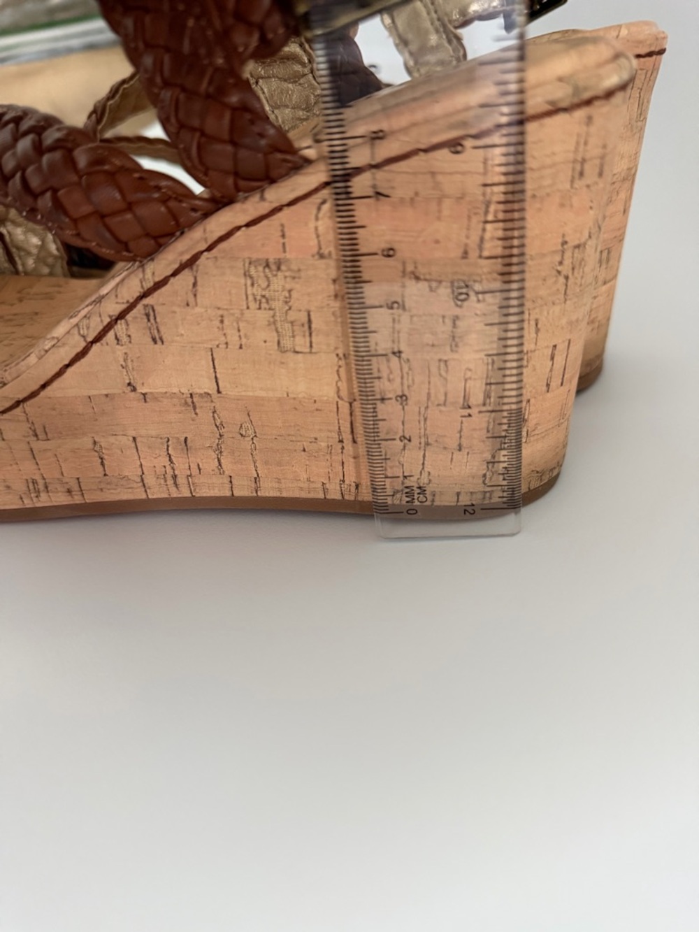 boc Braided Brown Cork Wedge Sandals - Picture 5 of 6